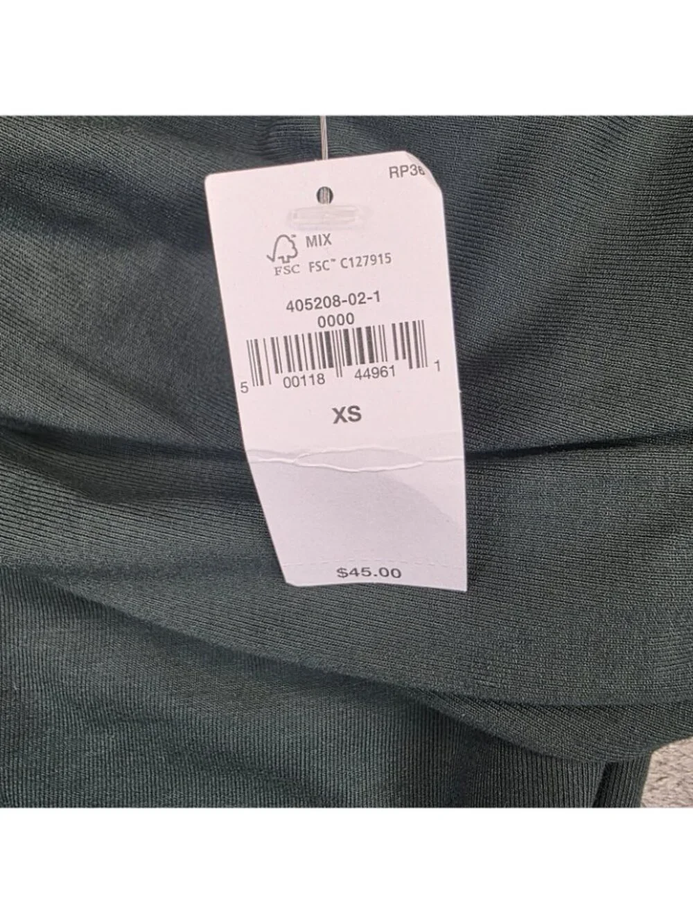 Banana Republic Tank Top Womens XS Green One Shoulder Jersey Summer Party